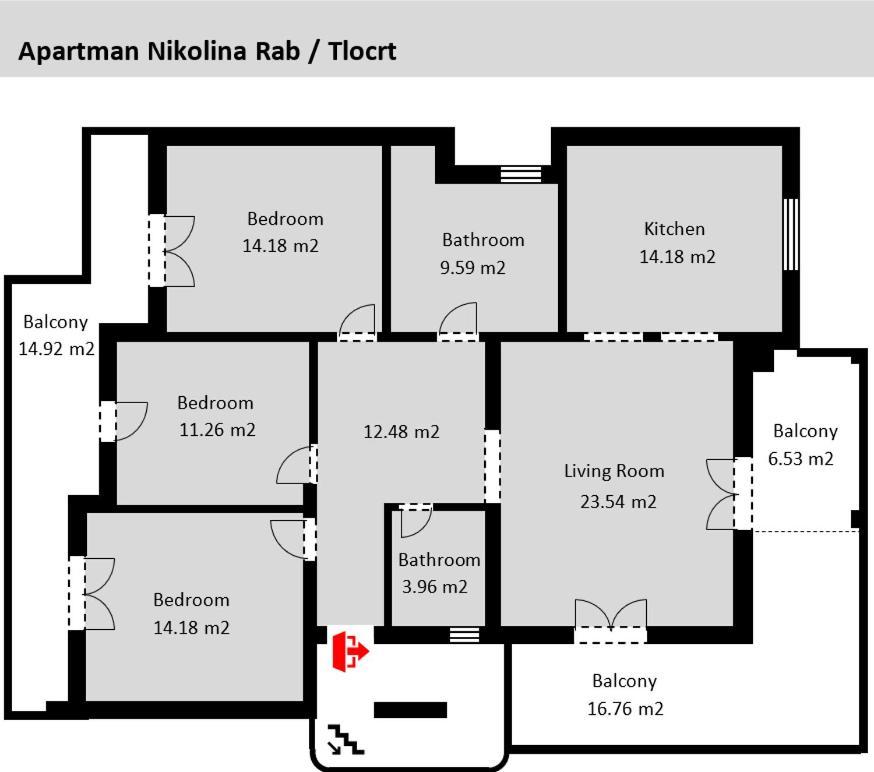 Nikolina Rab Apartments 라브 외부 사진